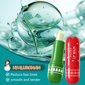 Caja de Regalo de Bálsamo Labial Navideño, Hidratante, Antiagrietamiento, Nutritivo, Líquido, Resistente al Agua, con Miel y Frutas, Tamaño Viaje, Marca Privada - Product Image 4