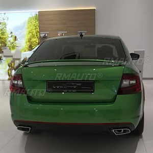 For Volkswagen Skoda Octavia 2014-2018 ABS Fiberglass Unpainted Color Rear Spoiler Tail Trunk Wing <b>Boot</b> Lip <b>Cover</b> Car Styling - Product Image 3