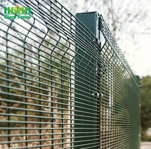 An ninh cao <span class=keywords><strong>358</strong></span> chống leo lên hàng rào Bảng điều khiển sơn tĩnh điện hàn dây lưới cho sân bay & Nhà Tù có tính năng PVC & khung thép - Product Image 4