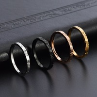 Vente en gros de bagues en or de haute qualité Bagues étanches en acier inoxydable or 18 carats