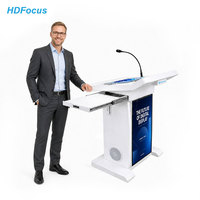 Pantalla LCD de 21.5 Pulgadas con Táctil Capacitivo, Podio Digital para Conferencias, Aulas Escolares, Púlpito Digital, Atril Digital
