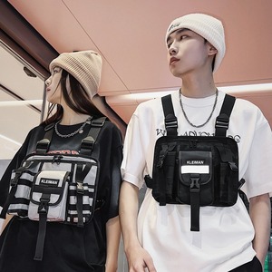 핫 세일 전술 Streetwear 프론트 파우치 조끼 가방 유니섹스 패션 장비 가슴 가방 - Product Image 6