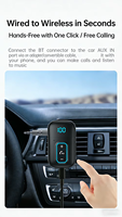 Adaptateur Bluetooth sans fil J39 Mini pour voiture, streaming musical, kit mains libres, récepteur audio Bluetooth 3,5 mm avec micro intégré