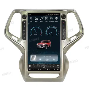 Rádio de carro para Jeep Cherokee 2014-2022 Android 12 tela sensível ao toque Carplay reprodutor de vídeo multimídia automático GPS Navi unidade Wi-Fi 13.6 Polegadas