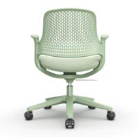 Chaise de bureau ergonomique moderne en maille avec hauteur réglable et pivotante, adaptée aux employés de bureau