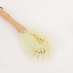 Japanese style long handle beech wood cup brush household wooden handle baby bottle cleaning brush