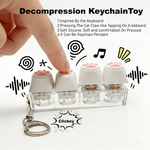 Portachiavi Liquido Oversize Morbido con Motivo 3D a Zampa di Cartone Animato per Alleviare lo Stress e l'Ansia per Adulti - Product Image 2