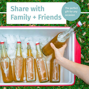 Bottiglia di vino di vetro vuota della birra della cima di vibrazione del <span class=keywords><strong>latte</strong></span> di Kombucha dell'oscillazione <span class=keywords><strong>250</strong></span> <span class=keywords><strong>ml</strong></span> 500ml 750 <span class=keywords><strong>ml</strong></span> - Product Image 6