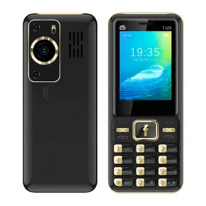 T329 Best Selling Factory Gsm Dual Sim Unlocked Phones Bar feature Mobile Phone 64MB RAM/64MB ROM two size optional