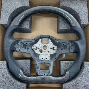 Volant en fibre de carbone amélioré pour Volkswagen VW <span class=keywords><strong>Golf</strong></span> MK5 MK6 MK7 7.5 GTI <span class=keywords><strong>GTD</strong></span> R Polo GTI CC Passat Tiguan - Product Image 2