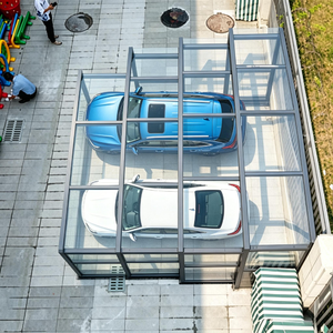 Garaje Plegable de Aluminio para Automóvil con Ventana de Vidrio Templado, Diseño Contemporáneo, Fácil Instalación para Uso en Apartamentos - Product Image 2