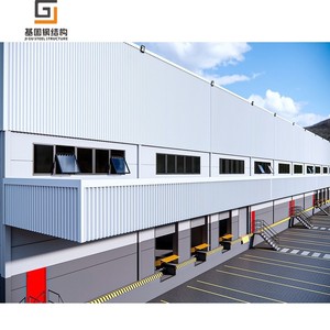 Almacén Moderno de Estructura de Acero Galvanizado, Diseño de Gran Altura <span class=keywords><strong>y</strong></span> Amplio Espacio para Máxima Eficiencia de Almacenamiento, Presupuesto Gratuito - Product Image 1