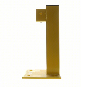 Modular Steel Guardrail End <strong>Post</strong> 4x4 Inch 1 Rail <strong>Level</strong> Rubber Caps Heavy Duty Safety Barrier for Warehouse Road - Product Image 4