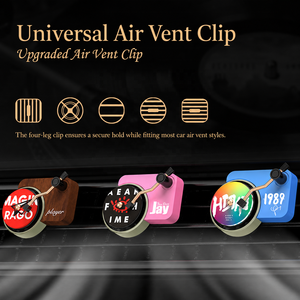 Pengharum mobil bentuk pemutar piringan, klip ventilasi, diffuser aroma berputar, tablet aroma ganti, dekor interior - Product Image 5
