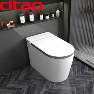 <span class=keywords><strong>WC</strong></span> intelligent monobloc moderne avec chasse d'eau par siphon, affichage LED et veilleuse, toilettes automatiques pour salle de bain - Product Image 1