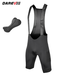 Pantaloni da bici da corsa a lunga distanza con inserto in Gel imbottito camoscio da ciclismo da uomo con pettorina Cargo - Product Image 2