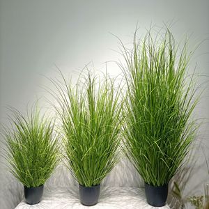 Planta Artificial en Maceta, Simulación de Césped Puro, Material PE Hecho a Mano, Altura de 30-100 cm, Decoración para Ventanas y Salas de Estar, Césped Artificial - Product Image 2