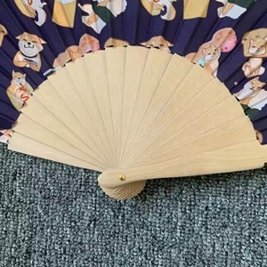 Abanicos de Baile Plegables de Bambú Pintados a Mano, Ecológicos, Duraderos, Tradicionales, Publicitarios, Portátiles, de Alta Calidad, Personalizados al por Mayor - Product Image 5
