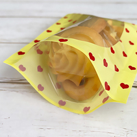 Emballage de sac en plastique imprimé sur mesure pour biscuits, fruits secs, noix, bonbons, aliments, sachet debout avec fermeture éclair et fenêtre