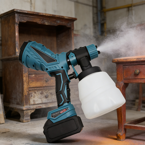 Pistola de Pintura Eléctrica con Boquilla de Cobre a Prueba de Fugas, Recipiente Pequeño Adicional de 250 ml, Fácil Cambio de Color para Reparación, Decoración y Reacabado - Product Image 1