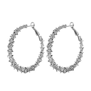 Orecchini a Cerchio Irregolari con Borchie per Donne, Gioielli per Orecchie Grandi e Rotondi alla Moda - Product Image 3