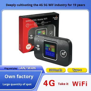 Di Động 4G & 5G Hotspot Xe Router MiFi Không Dây <span class=keywords><strong>Wifi</strong></span> Với Sim Thẻ Hỗ Trợ Di Động Repeater - Product Image 2