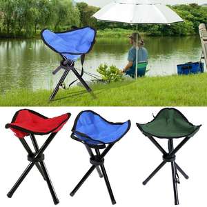 Comfortable Fishing Chair Outdoor Camping Folding <b>Stool</b> Three-legged Foldable Camping Beach Fishing Travel Multipurpose - Product Image 4
