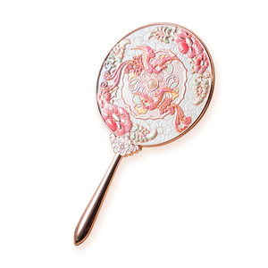 Hai Mặt Cầm Tay Dễ Thương Kim Loại Túi Nhỏ Có Thể Gập Lại Hình Tròn Du Lịch Trang Điểm Nhỏ Gọn Gương Với Biểu Tượng Tùy Chỉnh - Product Image 4