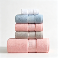 Hotel Quality 100% Cotton Eco-Friendly Antimicrobial Quick-Dry Embroidered Solid Color Adult Customizable Bath Towels Towel