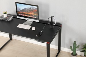 Ada New Ergonomic Customizable <strong>Motorized</strong> 4 Legs Sit to <strong>Stand</strong> Height Adjustable RGB Led Gaming <strong>Desk</strong> - Product Image 3