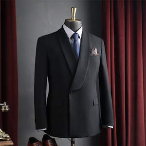 Nuevo Conjunto de Tres Piezas para <span class=keywords><strong>Hombre</strong></span> con Botones de Una Fila, Antiarrugas y Ligeramente Elástico, Casual, para Novio y Padrino - Product Image 5