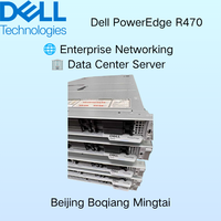 Nouveau serveur rack 1U PowerEdge R470 avec processeur Intel Xeon 3,6 GHz, 16 Go/32 Go de mémoire, alimentation, pour bases de données, haute qualité