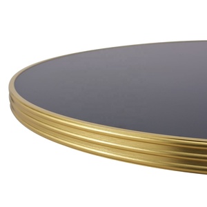 Lifepursue Bespoke Black Gold Bistro Pub <strong>Cocktail</strong> Outdoor Grade Bar <strong>Table</strong> - Product Image 6