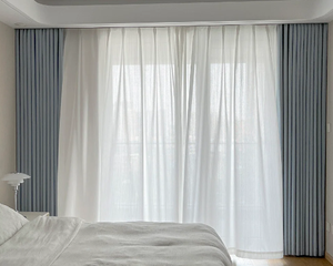 Tende Oscuranti Bifacciali di Design in Stile Moderno, 100% Poliestere, per Tutte le Stagioni, Bloccano la Luce, per Camera da Letto - Product Image 4