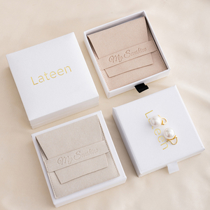 Custom Logo Paper Sliding Drawer Jewelry Packaging <b>Box</b> <b>Gift</b> <b>Box</b> for Bracelet <b>Earrings</b> Pendant Necklace Ring - Product Image 2