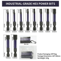 Kit de tête de tournevis magnétique S2 à haute dureté hexagonale de 50mm du fabricant, antirouille, utilisé pour l'entretien de la maison