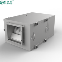 Ventilateur de plafond encastré pour cuisine, type boîte, en acier galvanisé blanc, pour climatisation, faible bruit, économe en énergie