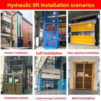 Plateforme élévatrice hydraulique simple pour grenier, 2-3 étages, 2 tonnes, modèle 3, avec bouton électronique, Guangdong Zhongshan