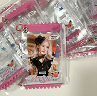 Accessoires Kpop Pochette à fermeture éclair en PVC 3 pouces Porte-cartes porte-clés transparent personnalisé Sac à bonbons