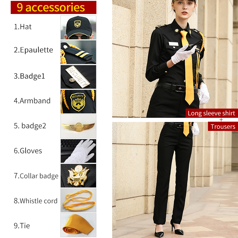 Costume chemise manches longues + casquette baseball + épaulette 2 + 7 accessoires