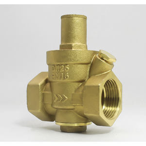 AdjustableThread Water Control <b>Regulator</b> <b>Pressure</b> Reducing Valve with Water Gauge Adjustable Brass WaterPressure Reducing Regula - Product Image 1