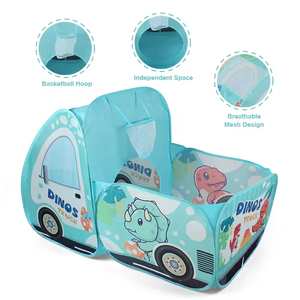 Tente de jeu pour enfants, sans installation, verte, en forme de dinosaure, tente à bulles, tente de camping, maison de jeu pour enfants - Product Image 2