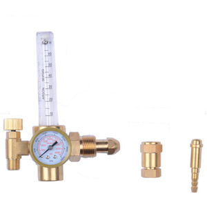 Regulador de Presión de Argón de Cobre con Medidor de Flujo CGA580 para Control de Gas de Soldadura, Presión de Salida Nominal de 0-15 Psi - Product Image 3