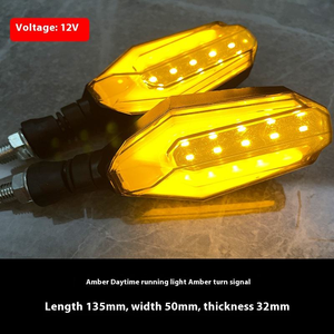 Luz LED de Señal de Giro de 12V para Motocicleta, Scooter, ATV, Intermitente con Efecto de Agua Fluyendo, Luz Diurna/Universal - Product Image 4