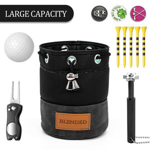 Nouveautés : Sac d'accessoires de golf personnalisé avec logo, fermeture à cordon, pochette pour balles de golf, pochette pour objets de valeur de golf - Product Image 3