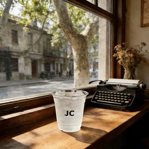 Customize Logo 360Ml Clear Transparent Cold Drink Coffee <b>Latte</b> Pet Plastic <b>Cups</b> With Lids - Product Image 2