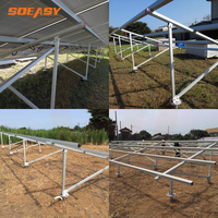 Matériel de montage au sol pour panneaux solaires, vis de terre métalliques, système de montage inclinable, supports solaires au sol