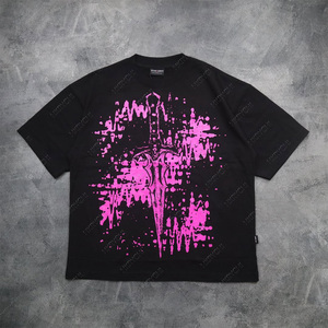 Camiseta de Verano para Hombre, Estilo Urbano, Estampado Animal Vintage, Transpirable, Serigrafiada, Talla Grande, 100% Algodón, Color Arena Ácido - Product Image 4