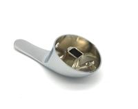Robinet de cuisine et de salle de bain durable en zinc chromé poli, à poignée unique et à un seul trou