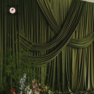 <span class=keywords><strong>Tende</strong></span> di Lusso Personalizzate in Velluto Schiacciato <span class=keywords><strong>Verde</strong></span> Smeraldo per Soffitti, Decorazioni per Matrimoni, Eventi e Feste - Product Image 1